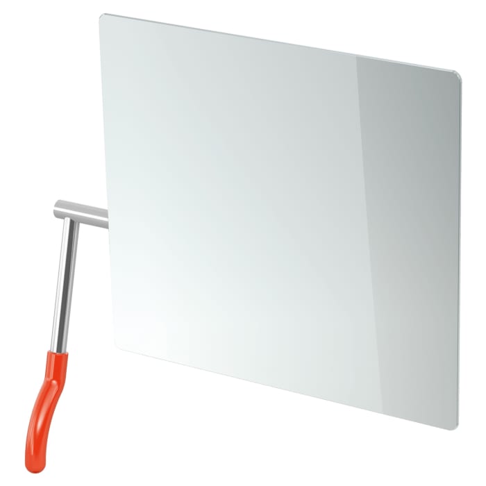 HEWI Serie 802 LifeSystem Kippspiegel, Hebel links