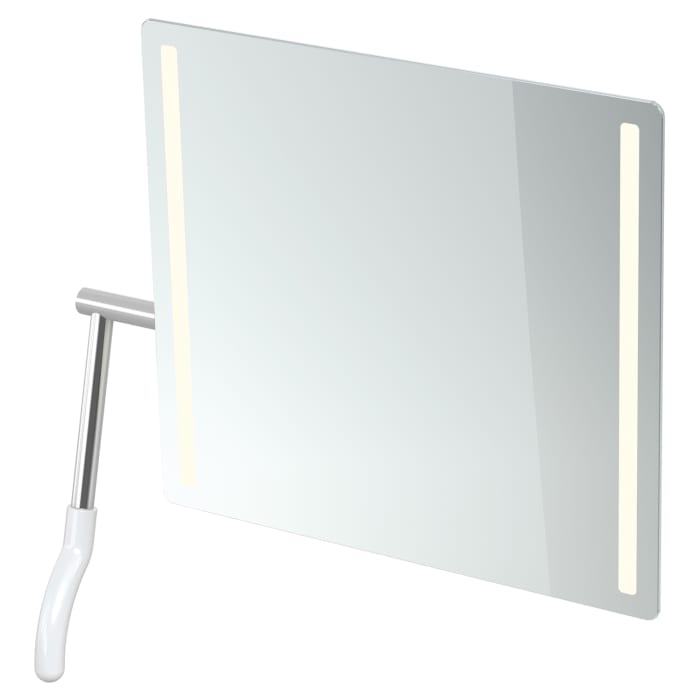 HEWI Serie 802 LifeSystem LED-Kippspiegel, Hebel links
