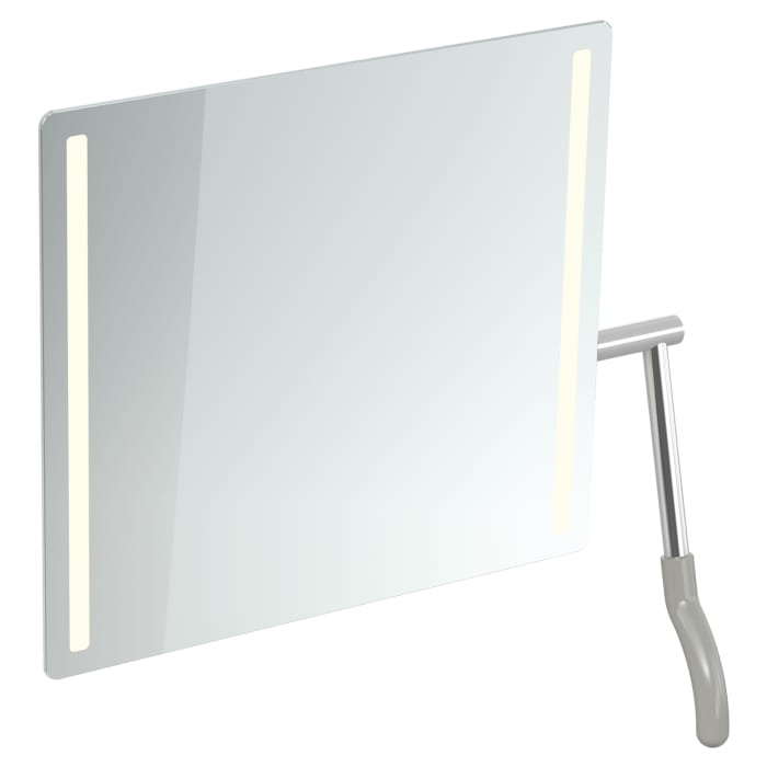 HEWI Serie 802 LifeSystem LED-Kippspiegel, Hebel rechts