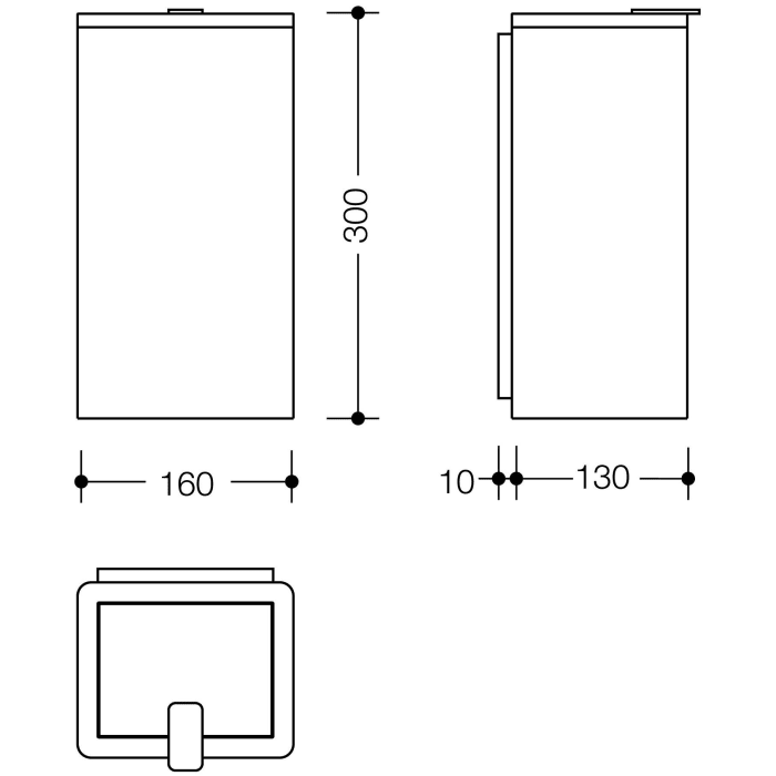 HEWI Serie 805 Hygieneabfallbehälter