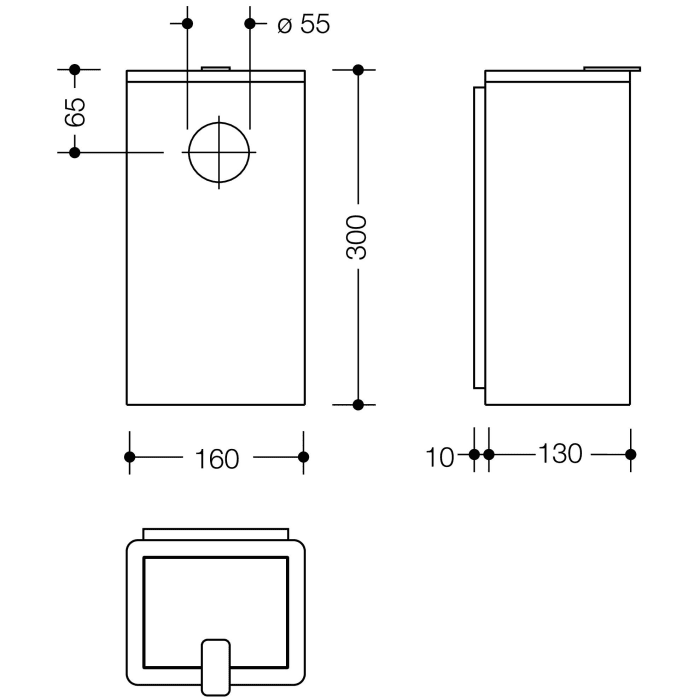 HEWI Serie 805 Hygienekombination