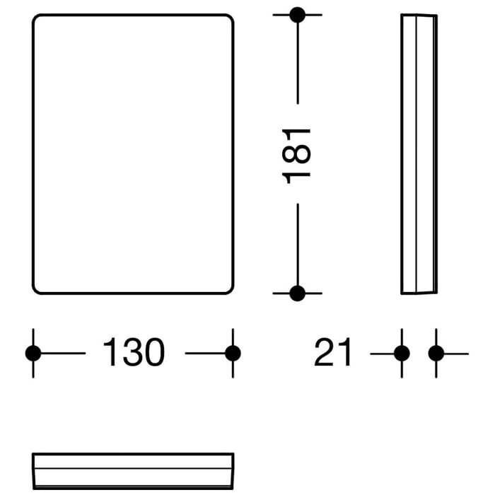 HEWI Serie 805 Montageplatte mit Abdeckung