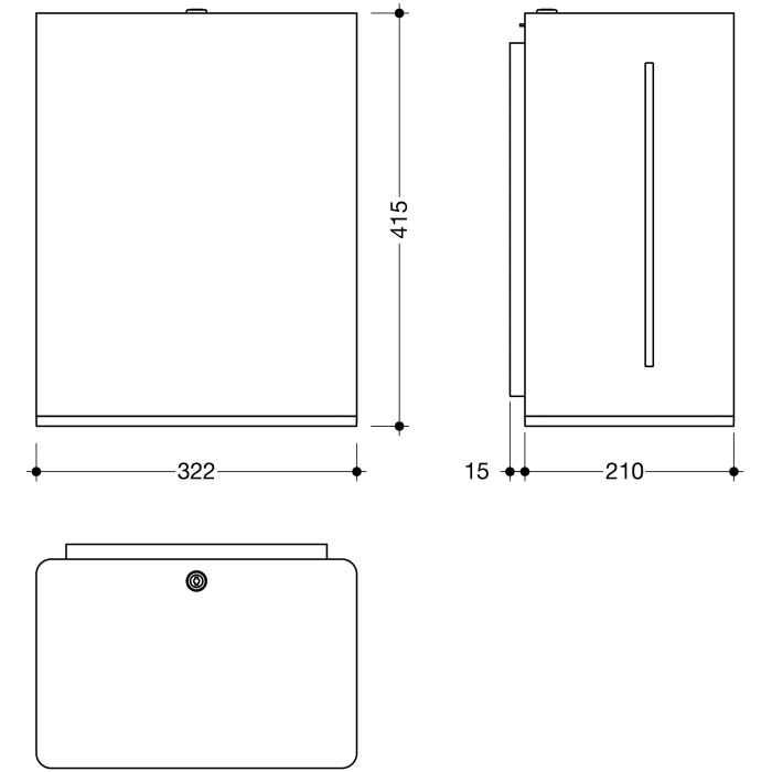 HEWI Serie 805 SENSORIC Elektronischer Papierrollenspender