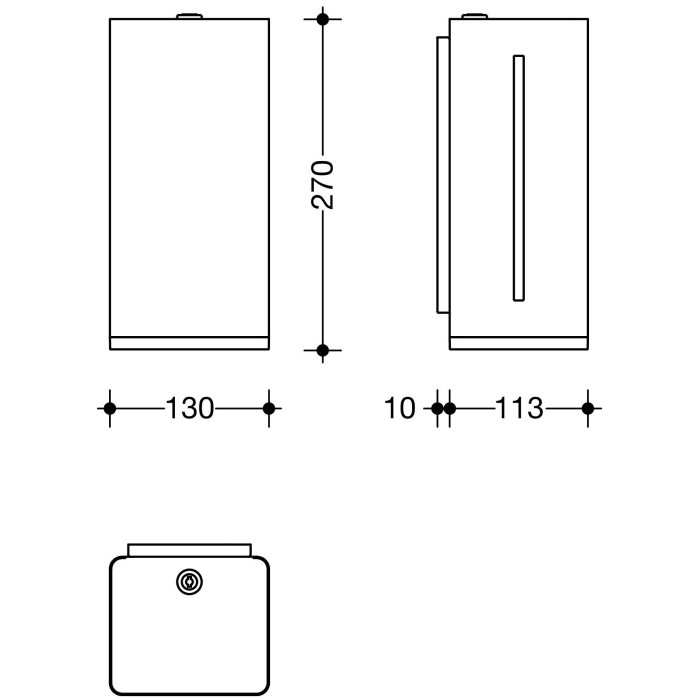 HEWI Serie 805 SENSORIC Elektronischer Schaumseifenspender