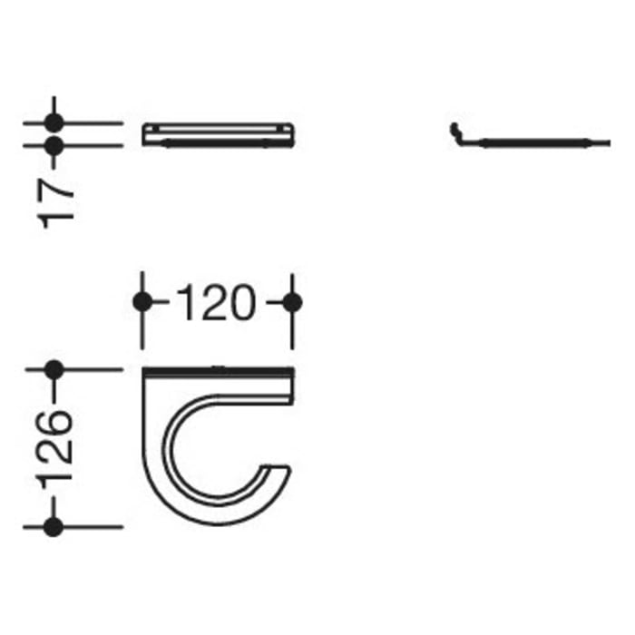 HEWI Serie 950 Gehhilfenhalter
