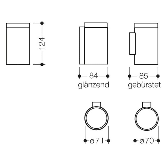 HEWI System 162 Becher mit Halter