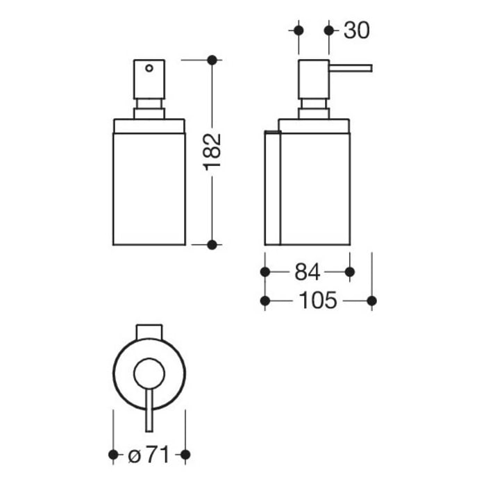 HEWI System 162 Seifenspender mit Halter