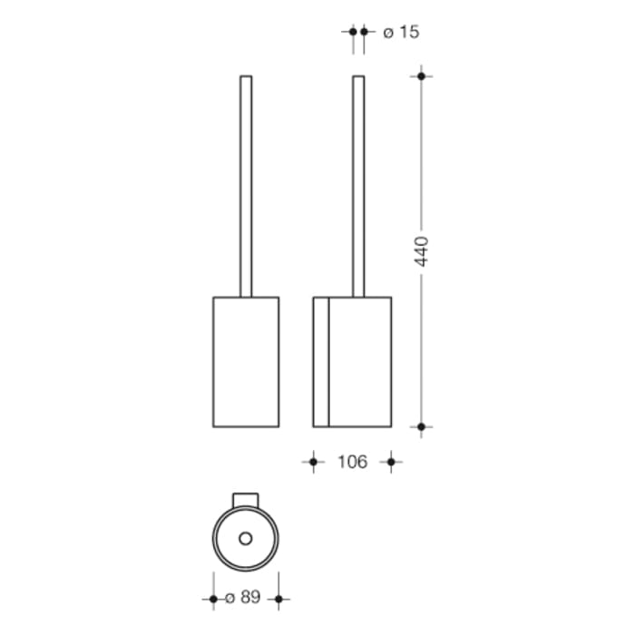 HEWI System 162 WC-Bürstengarnitur