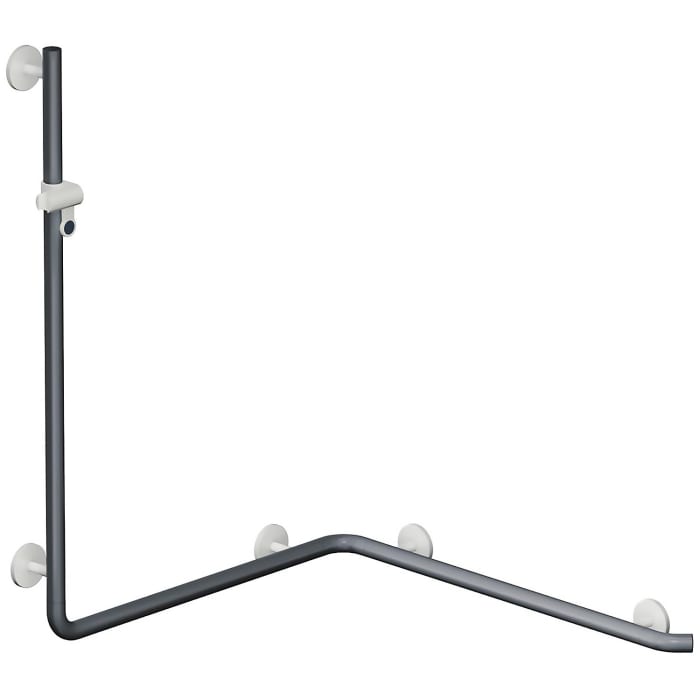 HEWI System 800K Duschhandlauf mit Brausehalterstange