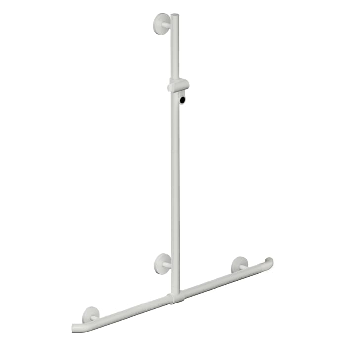 HEWI System 800K Duschhandlauf mit verschiebbarer Brausehalterstange