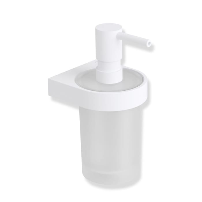 HEWI System 800 Seifenspender aus Kristallglas mit Halter