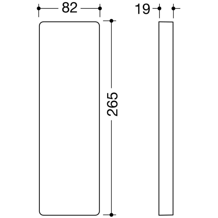 HEWI Serie 805 Classic Abdeckung für Montageplatte
