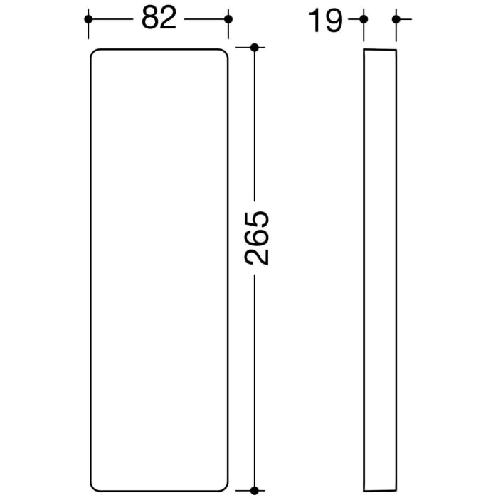 HEWI Serie 805 Classic Montageplatte mit Abdeckung