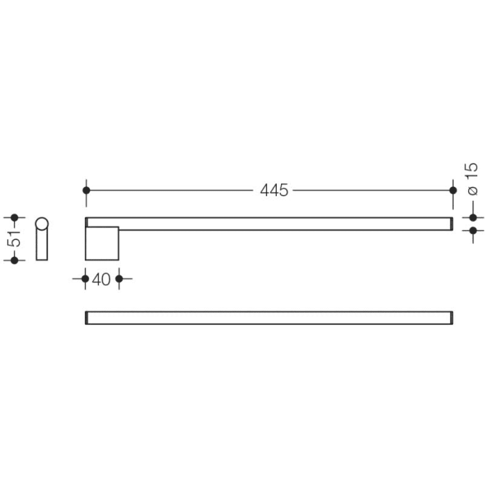 HEWI System 900 Handtuchhalter