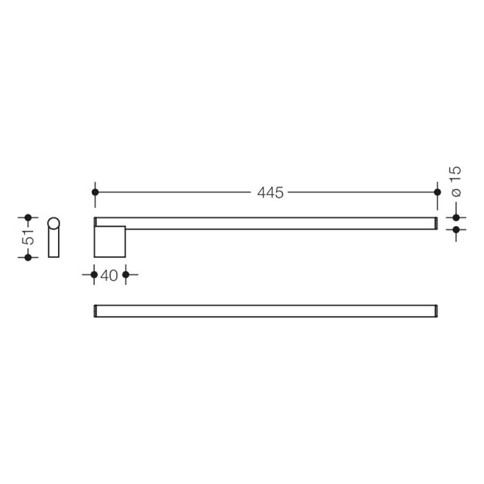 HEWI System 900 Handtuchhalter