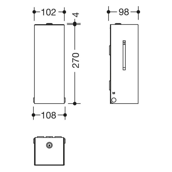 HEWI System 900 SENSORIC Desinfektionsmittelspender