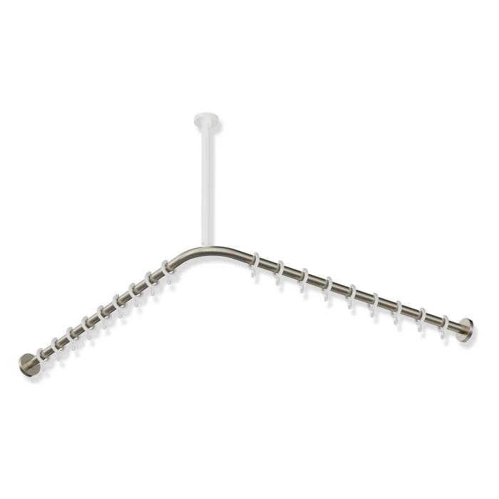 HEWI System 900 Vorhangstange für Duschwanne 90 x 90 cm
