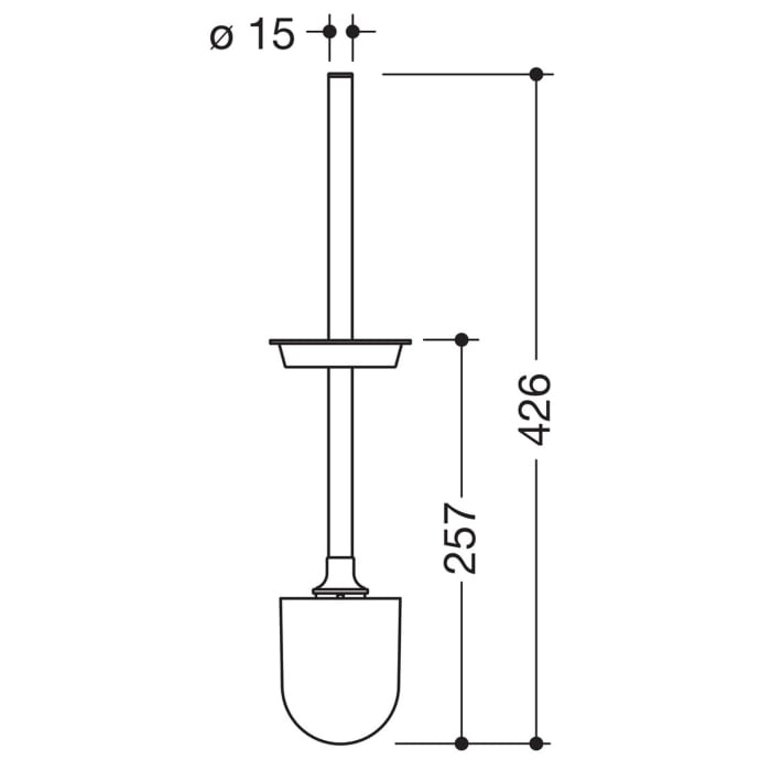 HEWI System 900 WC-Bürste mit Deckel