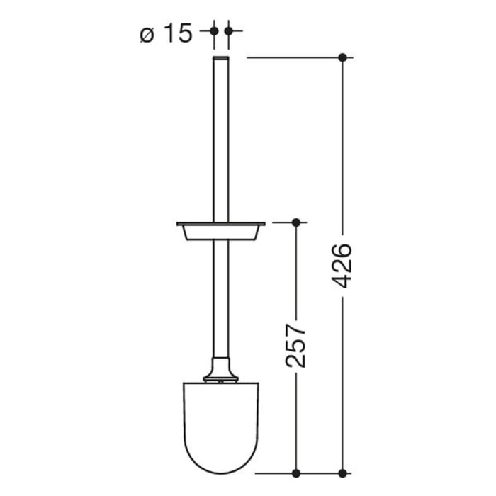HEWI System 900 WC-Bürste mit Deckel