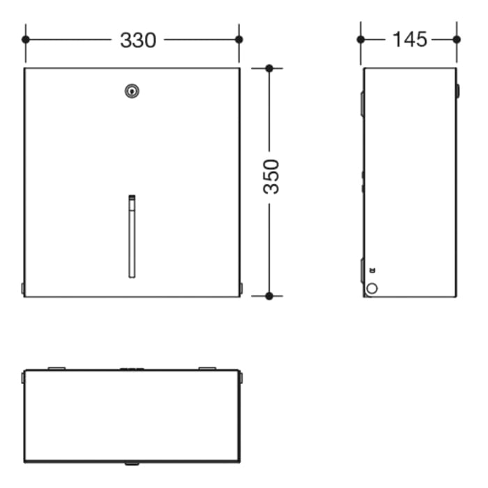 HEWI System 900 WC-Großrollenhalter