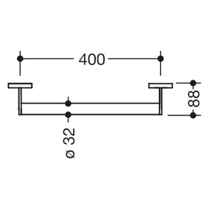 HEWI System 900 Haltegriff 40 x 8,8 cm