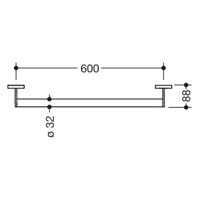 HEWI System 900 Haltegriff 60 x 8,8 cm