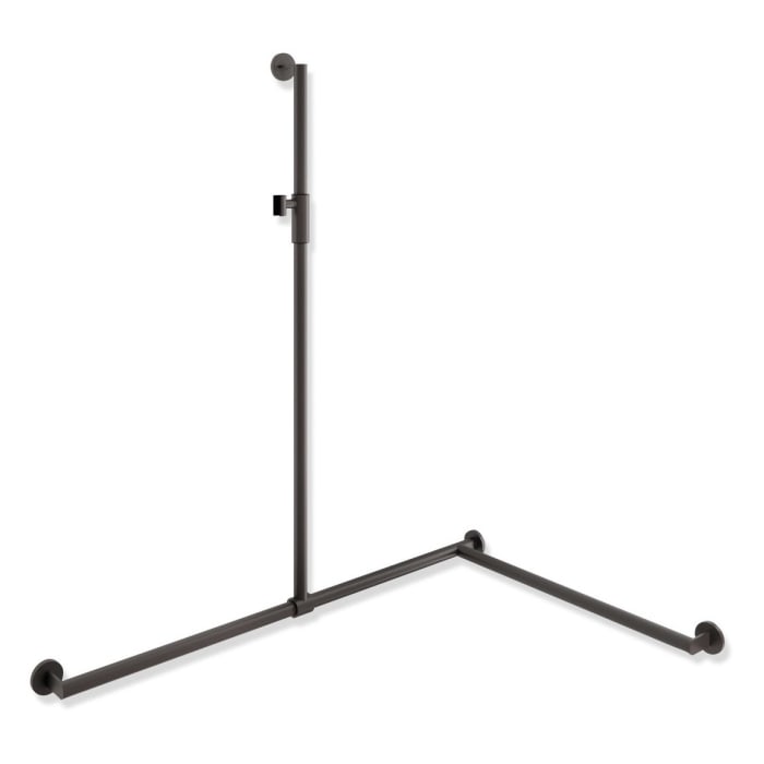 HEWI System 900 Duschhandlauf mit verschiebbarer Brausehalterstange mit Magnetbrausehalter 118,5 cm, rechts