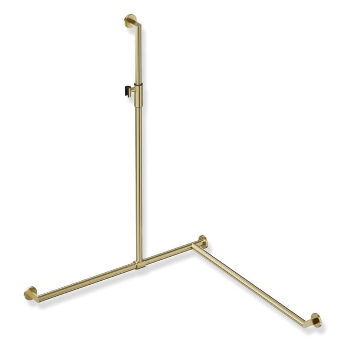 HEWI System 900 Duschhandlauf mit verschiebbarer Brausehalterstange mit Magnetbrausehalter 96,5 cm, rechts