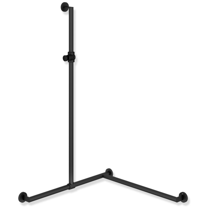 HEWI System 900 Duschhandlauf mit verschiebbarer Brausehalterstange rechts, 76,5 cm