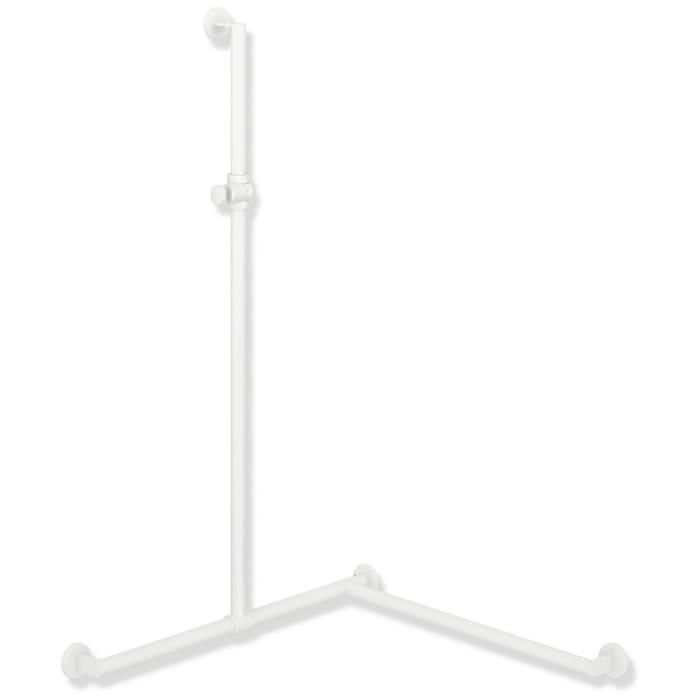 HEWI System 900 Duschhandlauf mit verschiebbarer Brausehalterstange rechts, 76,5 cm