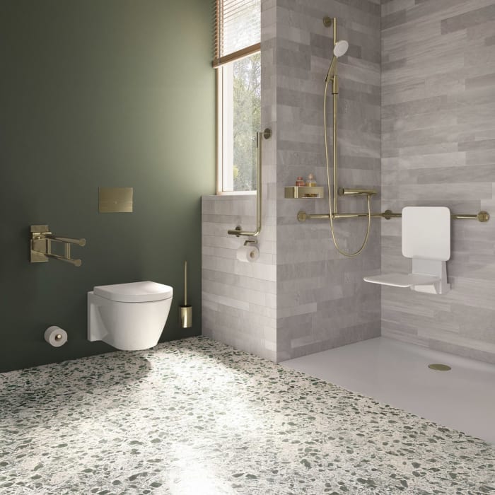 HEWI System 900 Winkelgriff 60 cm, links