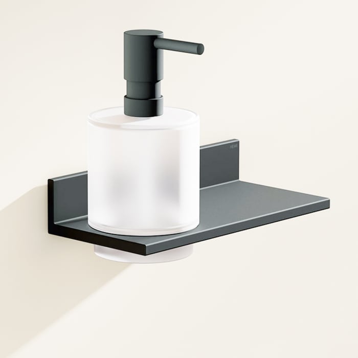 HEWI System 900 Q Ablage mit Seifen- oder Desinfektionsmittelspender