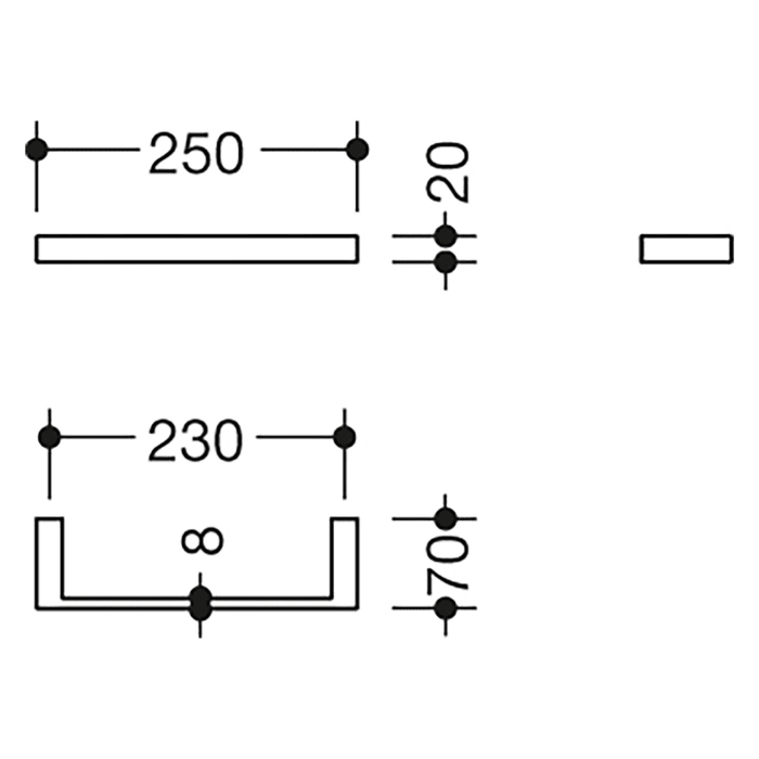 HEWI System 900 Q Handtuchhalter