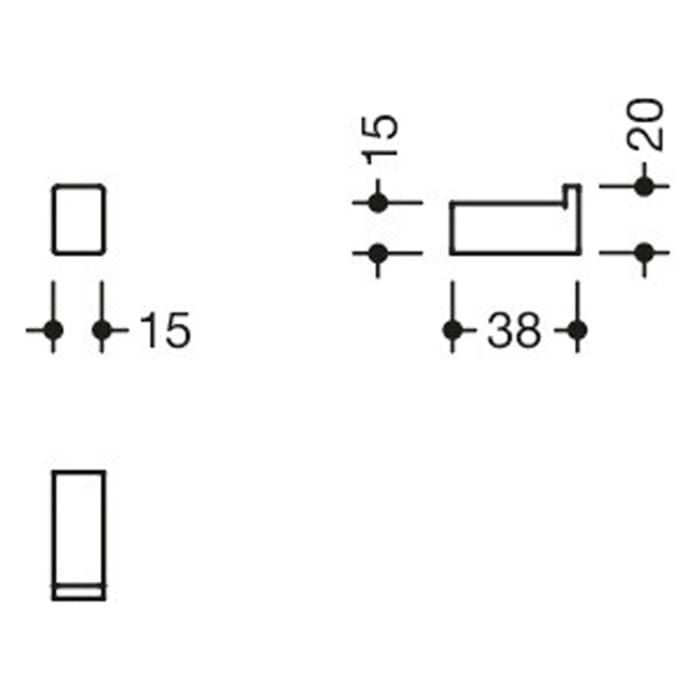 HEWI System 900 Q Einzelhaken