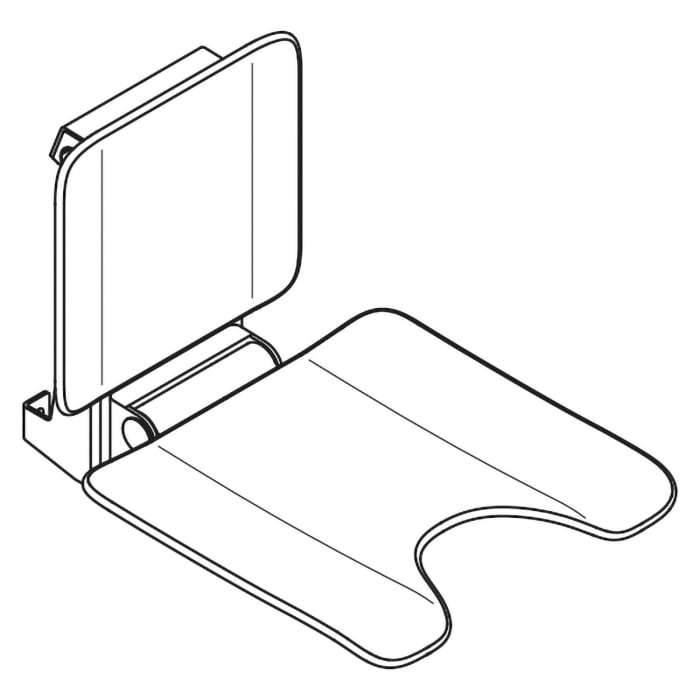 HEWI System 900 Einhängesitz mit Hygieneausschnitt