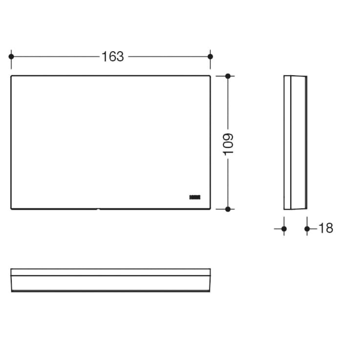 HEWI System 900 Montageplatte mit Abdeckung für mobile Sitze
