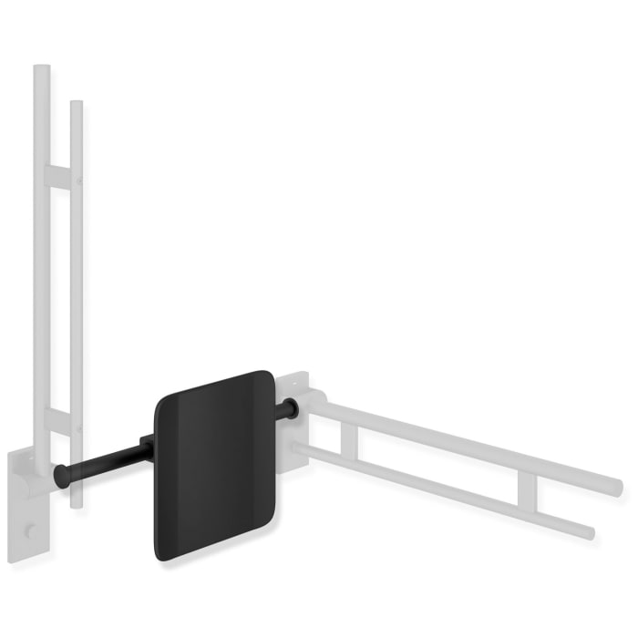 HEWI System 900 Rückenstütze Design A, Achsmaß 48,6 bis 58,6 cm