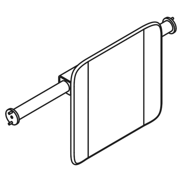 HEWI System 900 Rückenstütze Design A, Achsmaß 58,8 bis 68,8 cm