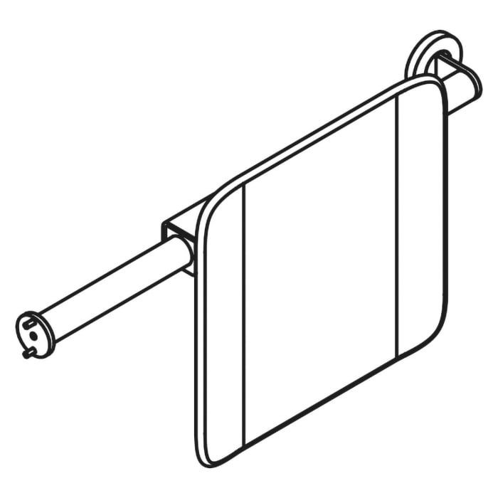 HEWI System 900 Rückenstütze Design A rechts, Achsmaß verstellbar, breit