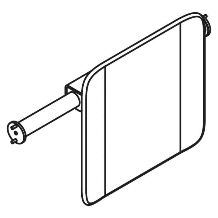 HEWI System 900 Rückenstütze Design A, Achsmaß 48,6 bis 58,6 cm
