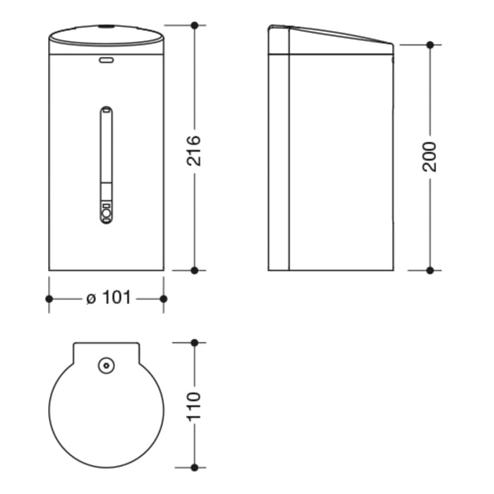 HEWI Universalprodukte SENSORIC Elektronischer Desinfektionsmittel- und Seifenspender
