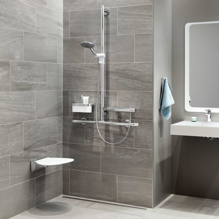 HEWI Warm Touch Brausehalterstange, 60 cm