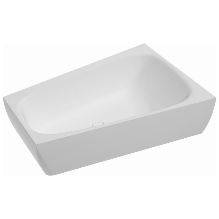 Hoesch iSENSI MONOLITH Trapez-Badewanne 170 x 100 cm, rechts mit Überlaufschlitz