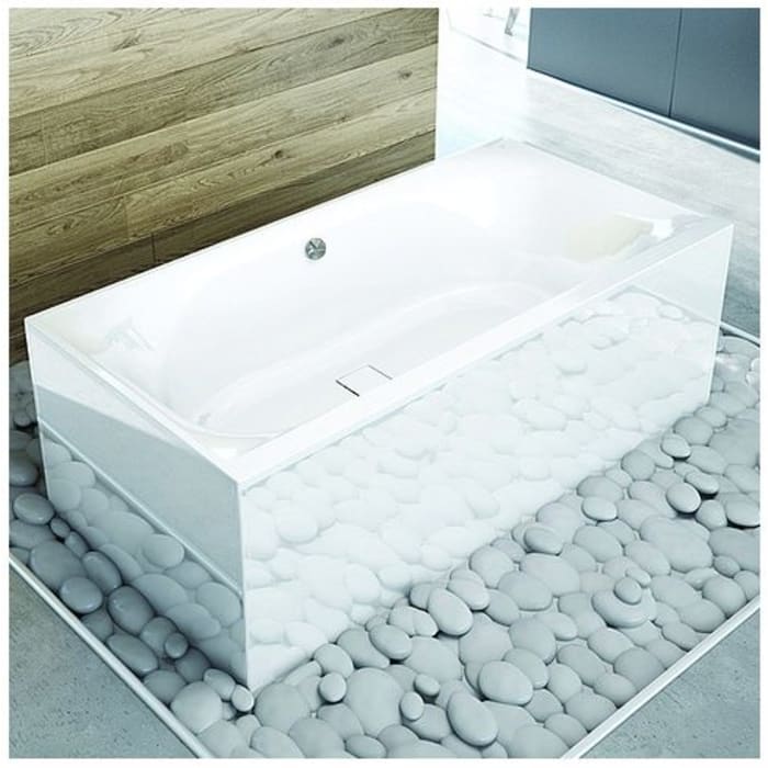 Hoesch Thasos Rechteckbadewanne 200 x 100 cm mit 4 LED Unterwasserscheinwerfer