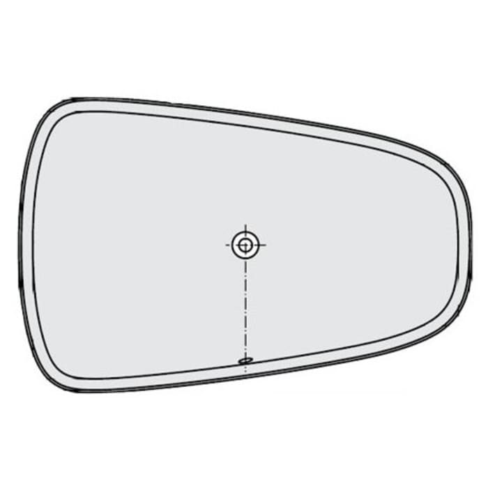 Hoesch SingleBath Duo Einbaubadewanne 176 x 114 cm, Überlauf rechts