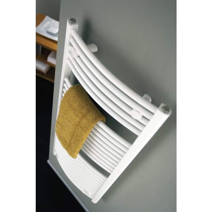 HSK Line Round Badheizkörper 60 x 77,5 cm, Anschlüsse beidseitig unten, Antikorrosionsschutzschicht