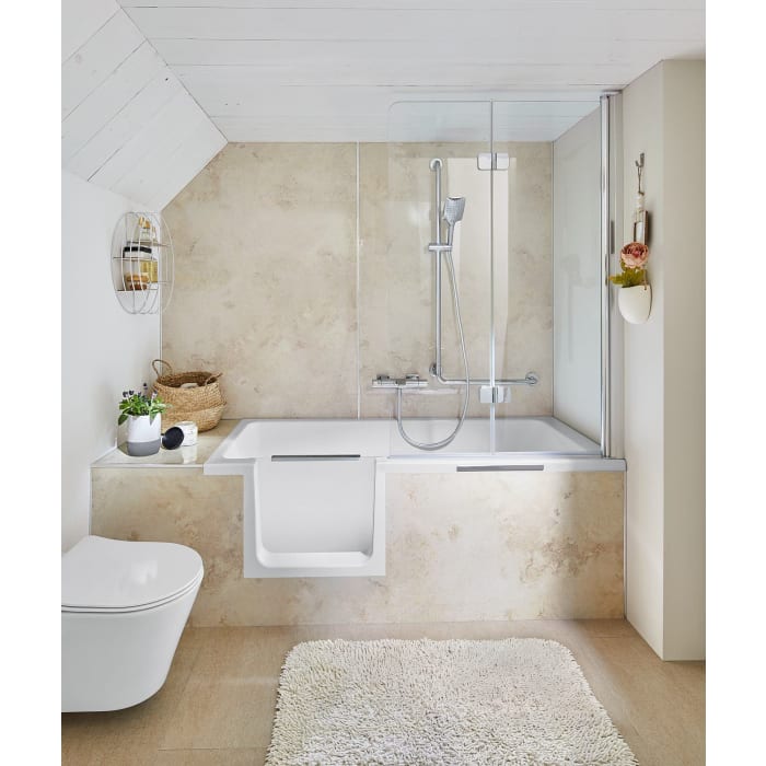 HSK Dusch-Badewanne Dobla 170 cm Einstieg links mit Antislip