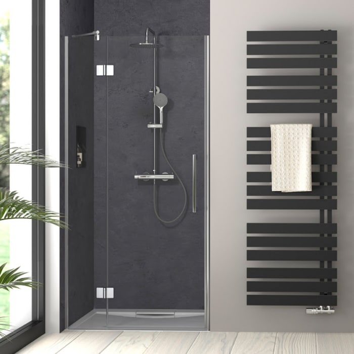 HSK Aperto Pro Pendeltür an Nebenteil für Nische 90 cm, Anschlag links