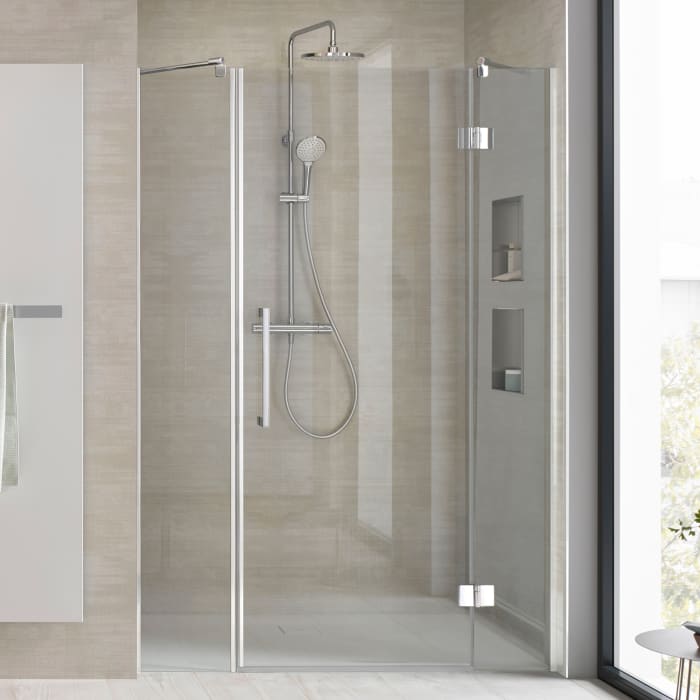 HSK Aperto Pro Pendeltür 3-teilig für Raumnische 180 cm, Anschlag rechts