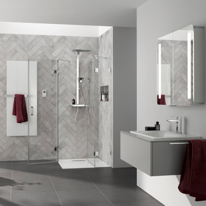 HSK Aperto Pur 2 Pendeltüren für Eckeinstieg 4-teilig Sondermaß